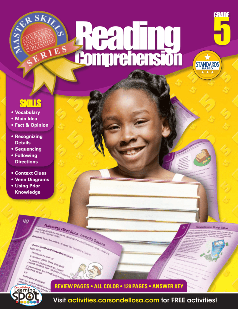 Rich Results on Google's SERP when searching for 'Master Skills Reading Comprehension Workbook 5'
