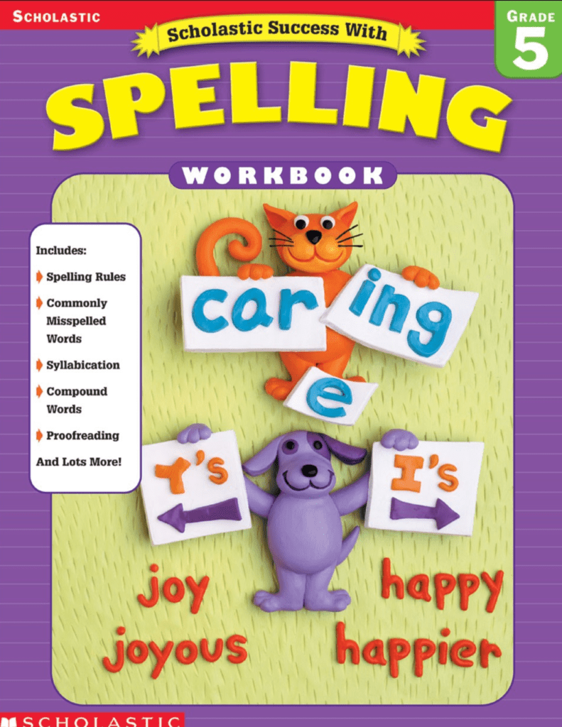 Rich Results on Google's SERP when searching for 'Scholastic Success With Spelling Workbook 5'