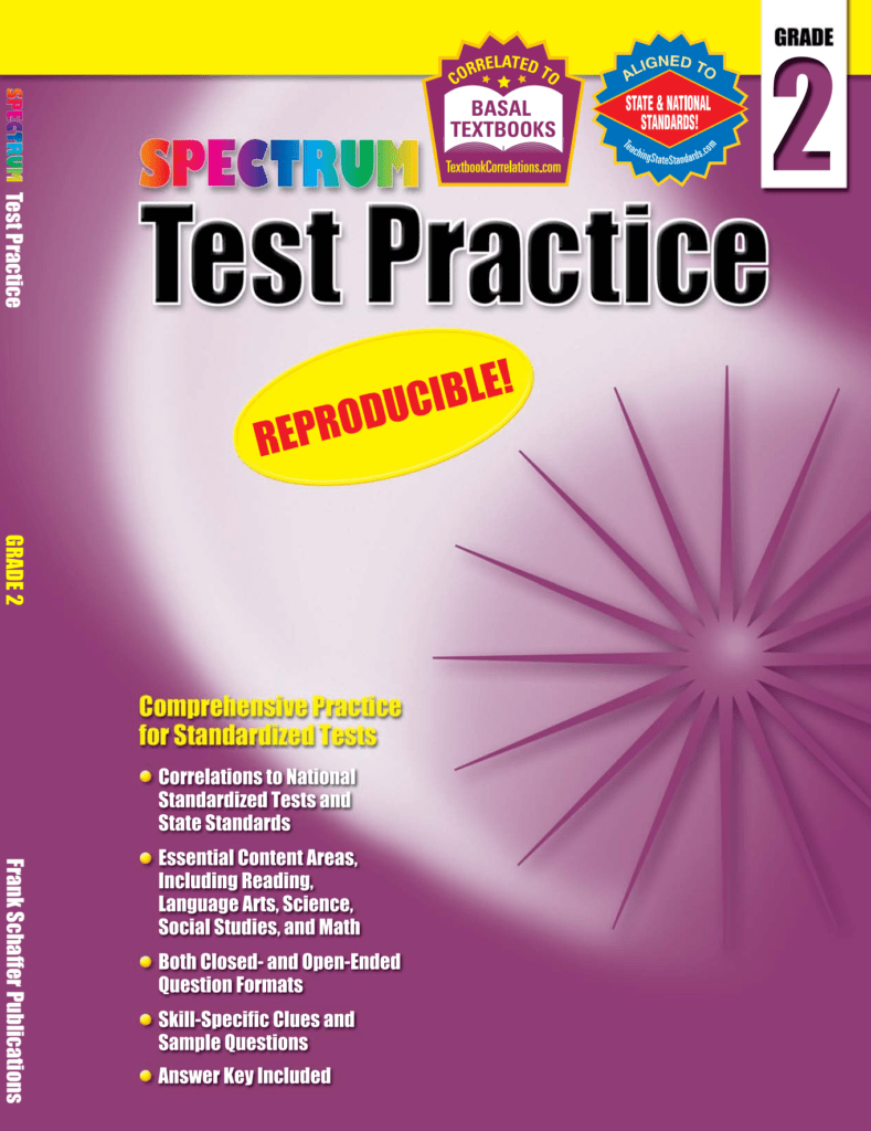 Rich Results on Google's SERP when searching for 'Spectrum Test Practice Workbook 2'